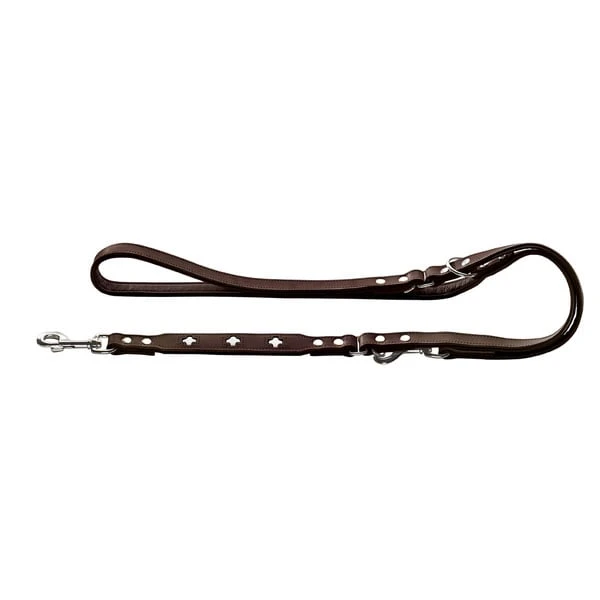 Hunter Verstellbare Führleine Swiss Braun/Schwarz 3 Hunter Verstellbare Führleine Swiss Braun/Schwarz