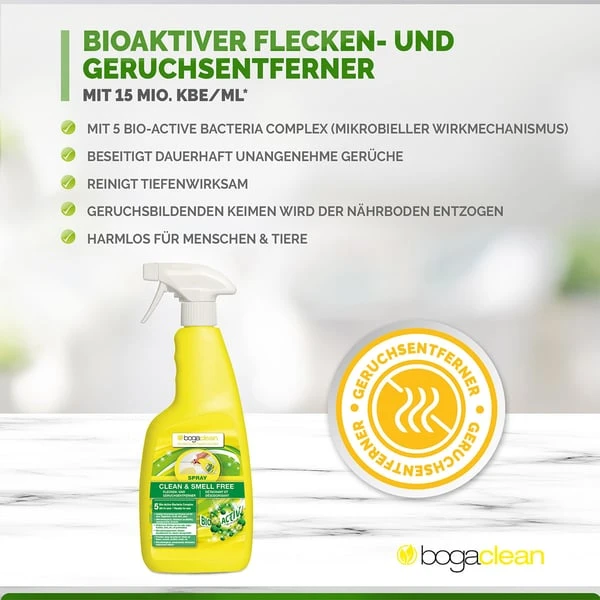 Bogaclean Clean & Smell Free Spray 750 Ml 4 Bogaclean Clean & Smell Free Spray 750 Ml – Bild 2