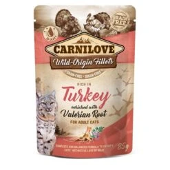 Carnilove Cat Pouch Ragout - Multipack Mit 4 Sorten (Turkey, Duck, Trout, Pheasant) - 12x85g -Heimtierbedarf Angebote carnilove cat ragout turkey valerian web