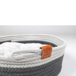 D&D Home - Korb Tailor - Ø 35 Cm -Heimtierbedarf Angebote d d home korb tailor grau mit weiss o 35 cm 4
