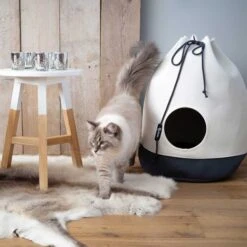 District 70 Katzenhöhle Casa -Heimtierbedarf Angebote district 70 katzenhohle casa weiss grau 4