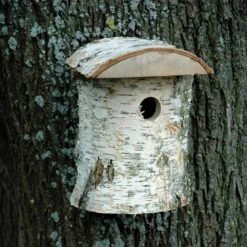 Dobar Naturbelassener Nistkasten Aus Birkenholz -Heimtierbedarf Angebote dobar wildlife nistkasten birke 3
