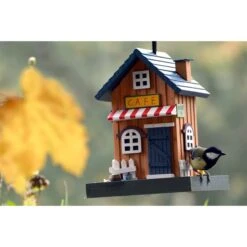 Dobar Deko-Vogelhaus "Café" -Heimtierbedarf Angebote dobas wildlife deko vogelhaus cafe web 3