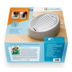 Lucky-Kitty Katzenbrunnen Aus Keramik, Weiß -Heimtierbedarf Angebote lucky kitty katzenbrunnen aus keramik weiss 5