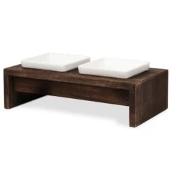 Replus Futterstation Meshidai Doppelnapf Walnuss -Heimtierbedarf Angebote replus futterstation meshidai doppelnapf walnuss s 2