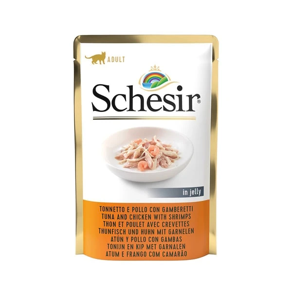 Schesir Cat Thunfisch, Huhn & Garnelen 3 Schesir Cat Thunfisch, Huhn & Garnelen
