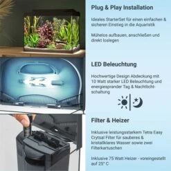 Tetra Starter Line LED Aquarium 80L 10 Tetra Starter Line LED Aquarium 80L -Heimtierbedarf Angebote tetra starterline led 80l 3nHVTjttrgIRlW