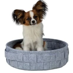 Trixie Designbett Lennie In Grau -Heimtierbedarf Angebote trixie bett lennie grau 1