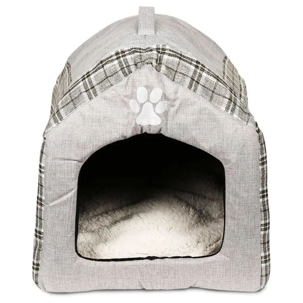 Trixie Kuschelhöhle Silas 40×45×40cm Grau/creme 4 Trixie Kuschelhöhle Silas 40×45×40cm Grau/creme – Bild 2