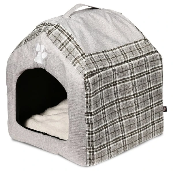 Trixie Kuschelhöhle Silas 40×45×40cm Grau/creme 3 Trixie Kuschelhöhle Silas 40×45×40cm Grau/creme