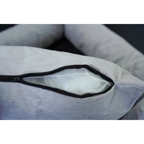 ZooRoyal In- & Outdoor Haustierbett Sam 61x48 Cm Grau 6 ZooRoyal In- & Outdoor Haustierbett Sam 61x48 Cm Grau – Bild 4