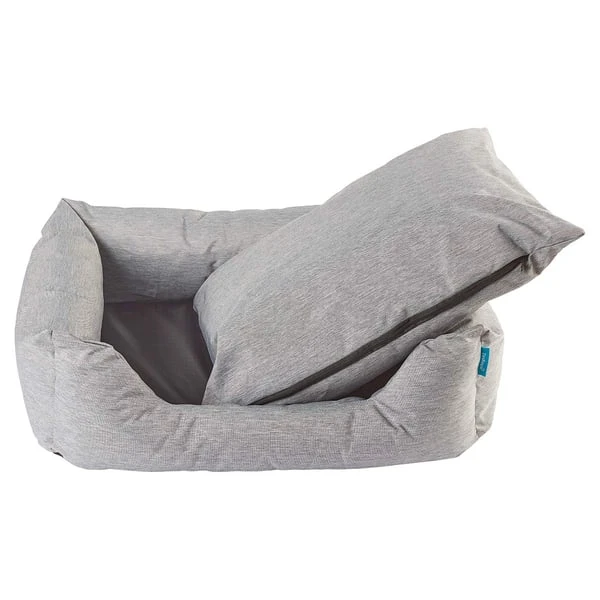 ZooRoyal In- & Outdoor Haustierbett Sam 61x48 Cm Grau 4 ZooRoyal In- & Outdoor Haustierbett Sam 61x48 Cm Grau – Bild 2