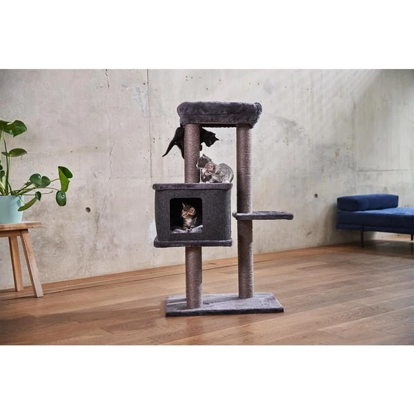 ZooRoyal Kratzbaum Lea 108 Cm Anthrazit 10 ZooRoyal Kratzbaum Lea 108 Cm Anthrazit – Bild 8