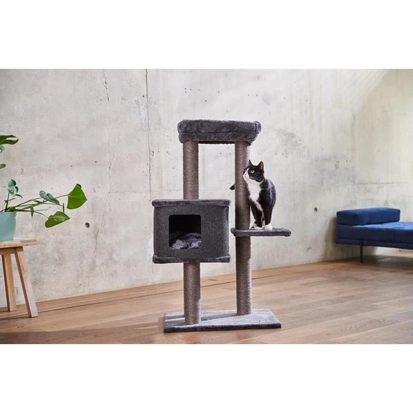 ZooRoyal Kratzbaum Lea 108 Cm Anthrazit 9 ZooRoyal Kratzbaum Lea 108 Cm Anthrazit – Bild 7