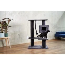 ZooRoyal Kratzbaum Lucia Anthrazit 113cm -Heimtierbedarf Angebote zooroyal kratzbaum lucia 113cm anthrazit 2